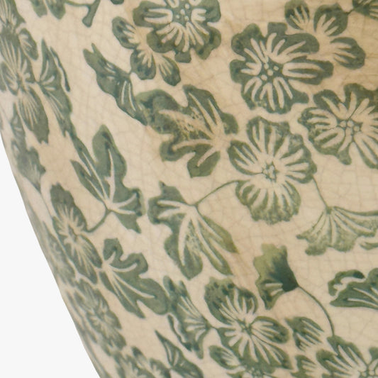 Large Green Clover Olpe Vase