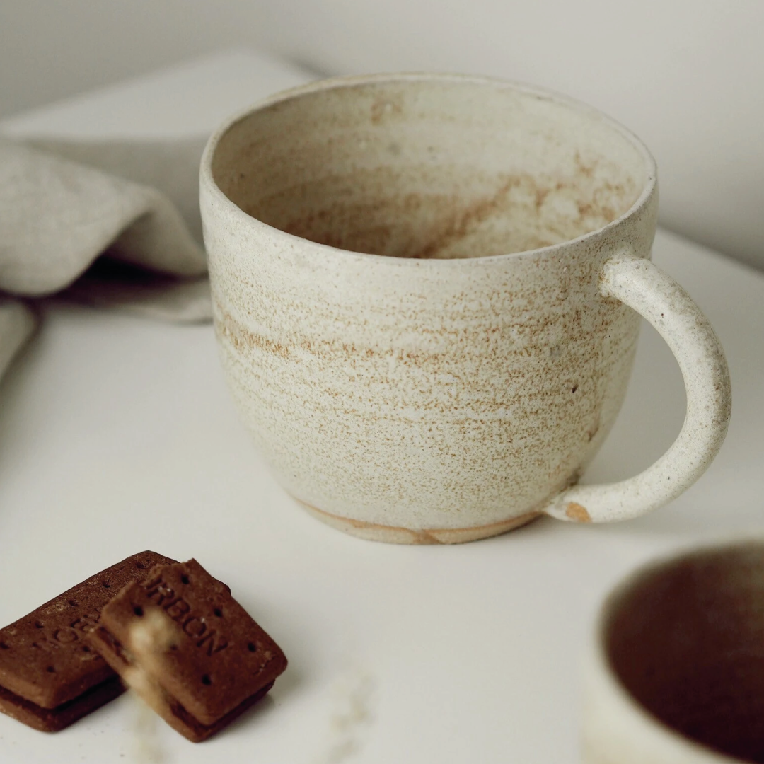 Handmade Ceramic Mug - Cream