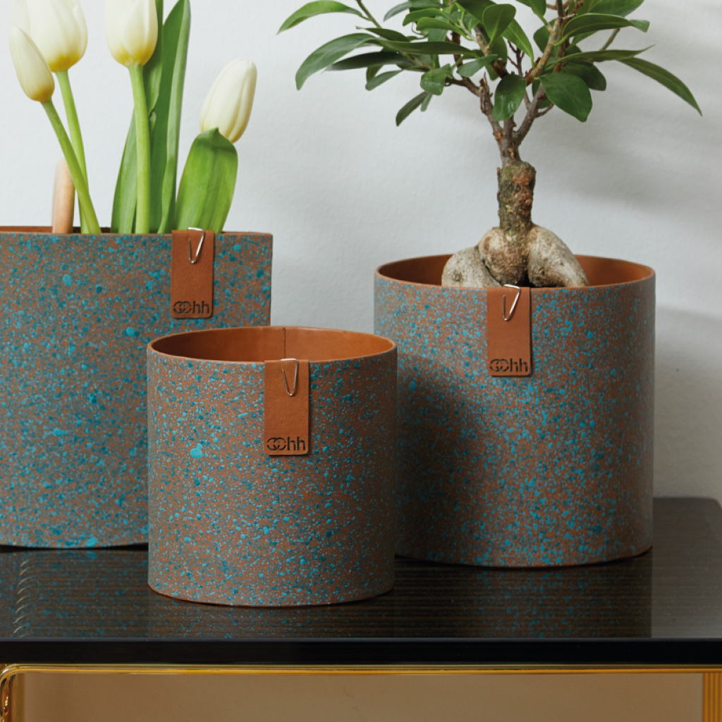 Copper Painted Paper Pot
