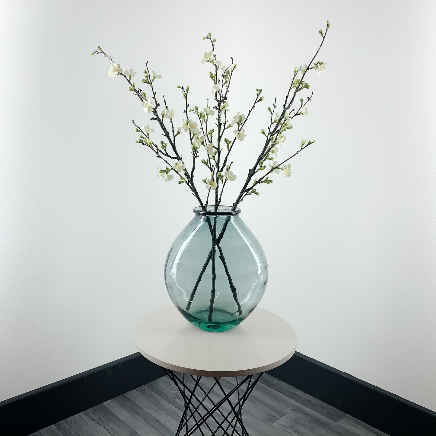 Faux Quince Blossom Branch