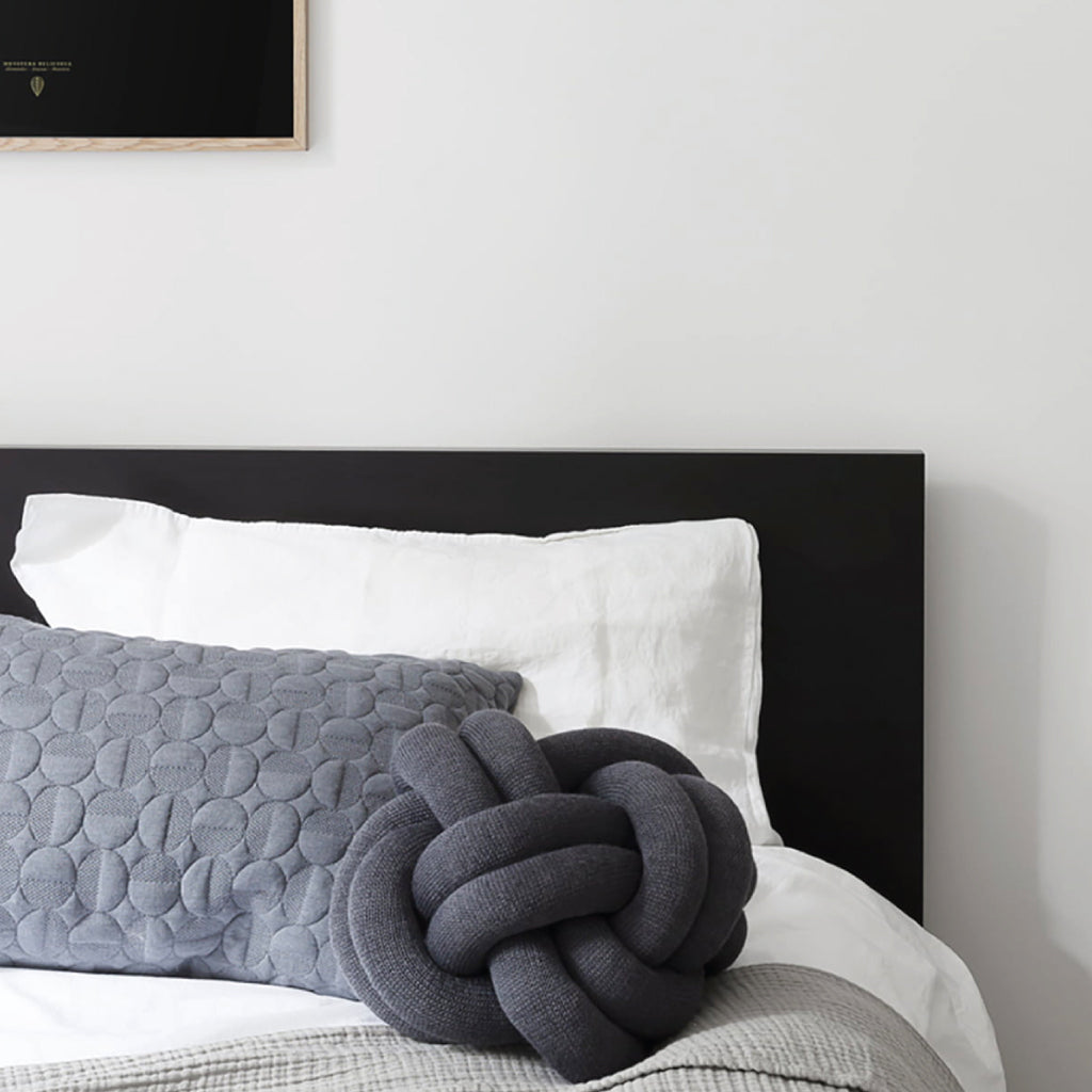 Knot Cushion - Dark Grey