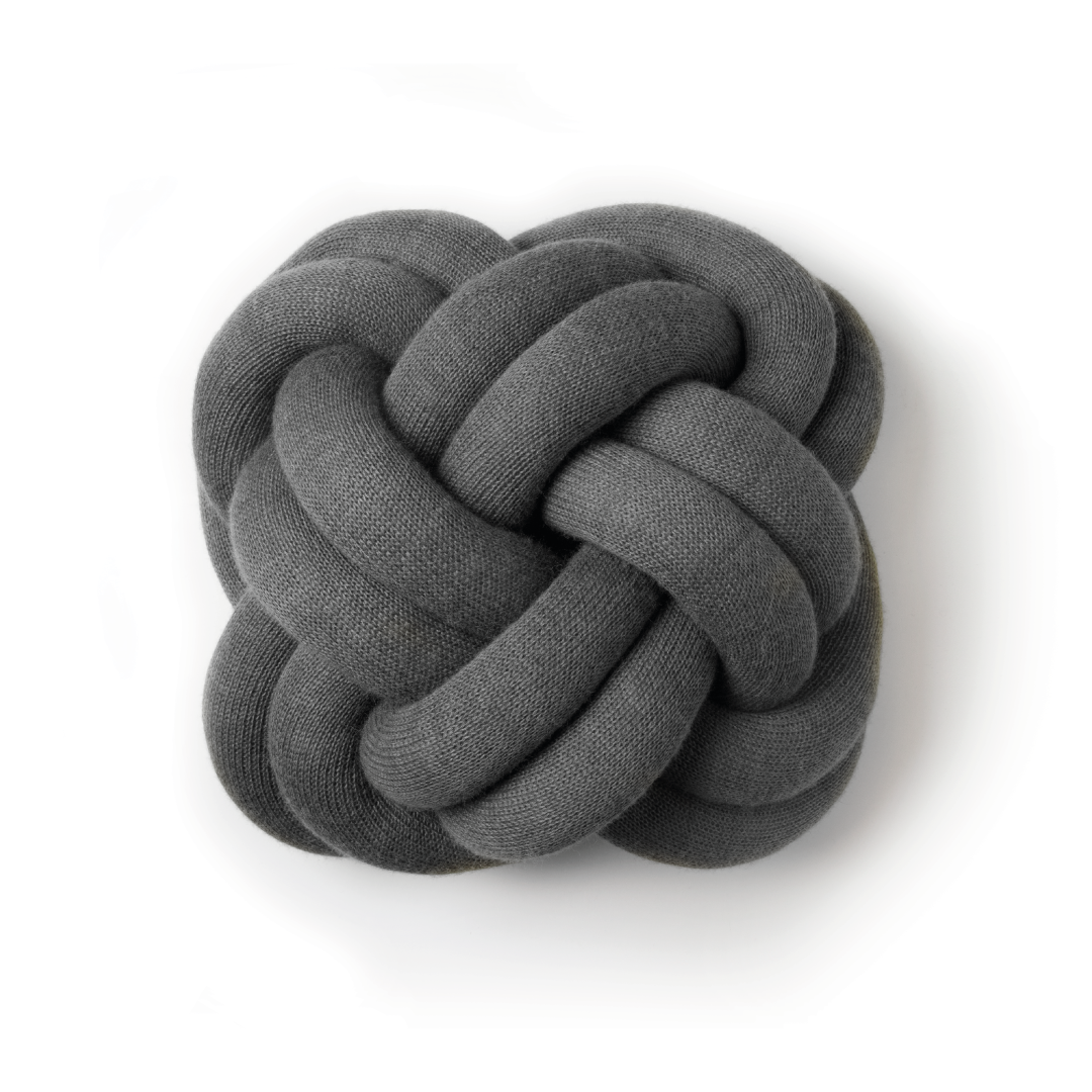 Knot Cushion - Dark Grey