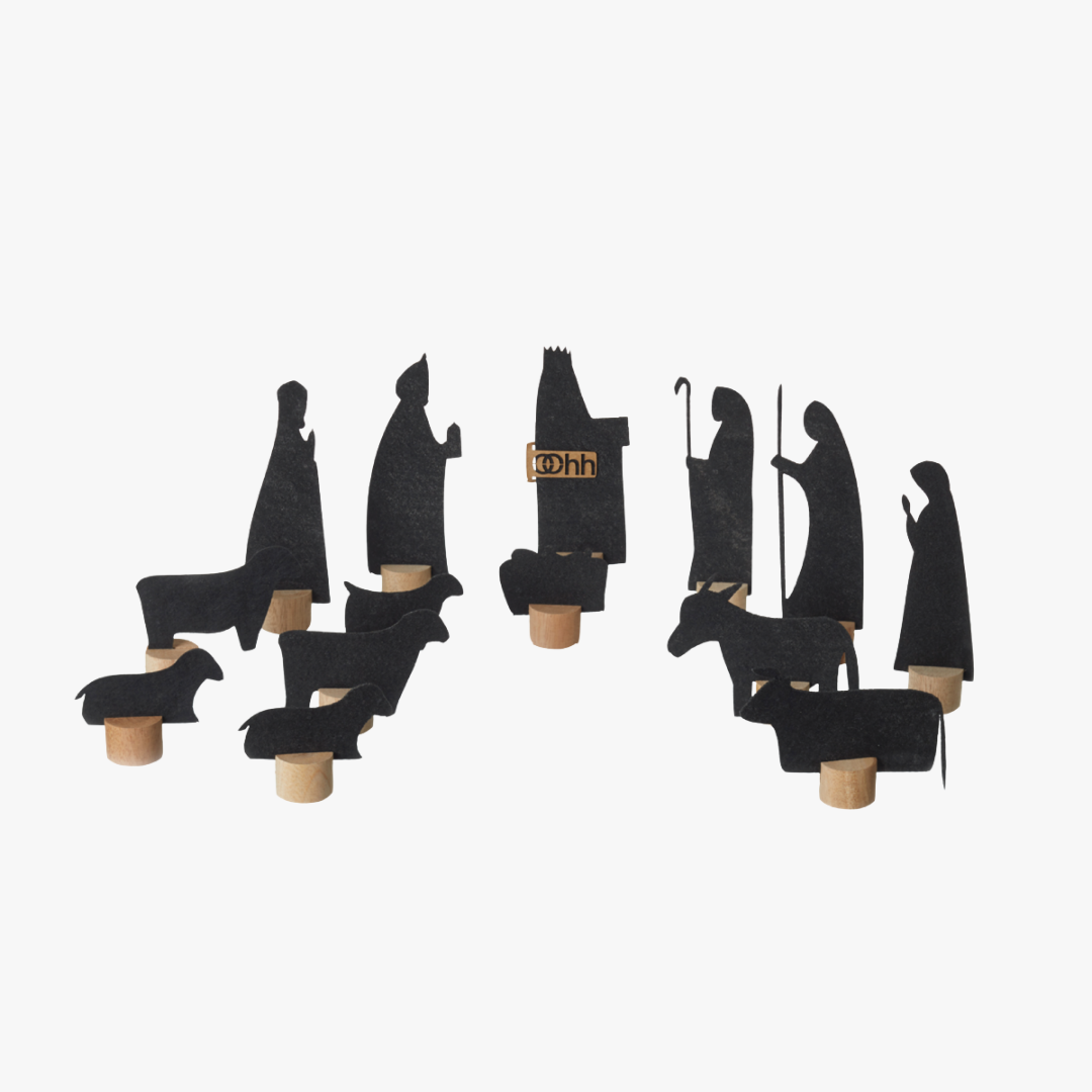 Eco Felt Nativity Set With 14 Pieces