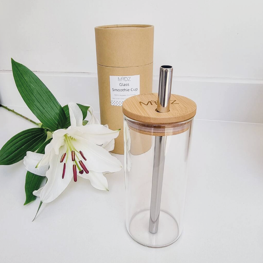 Glass Smoothie Cup