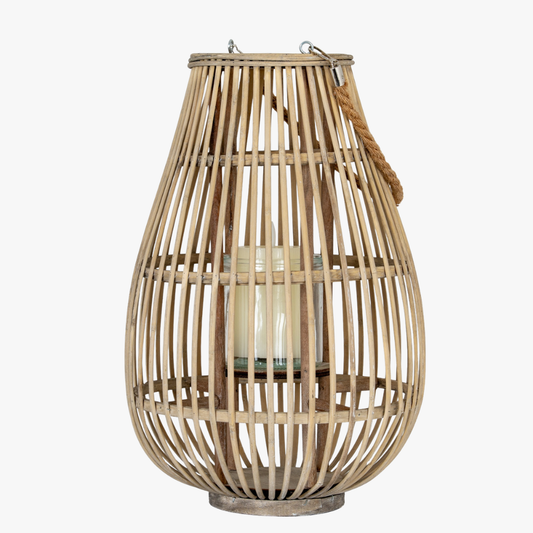 Medium Ellipse Lantern With Glass Holder