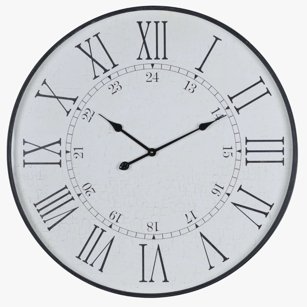 Large Embossed Station Clock