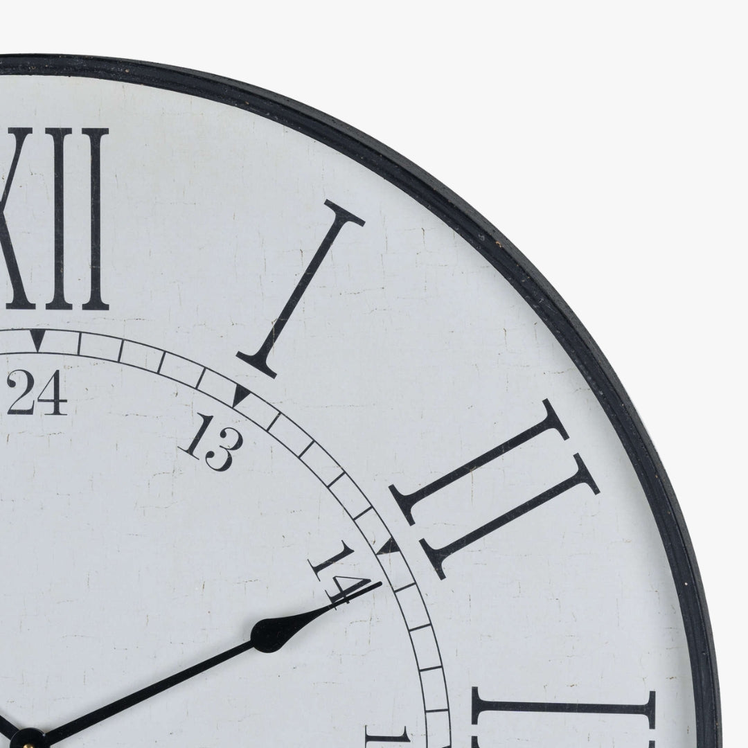 Large Embossed Station Clock