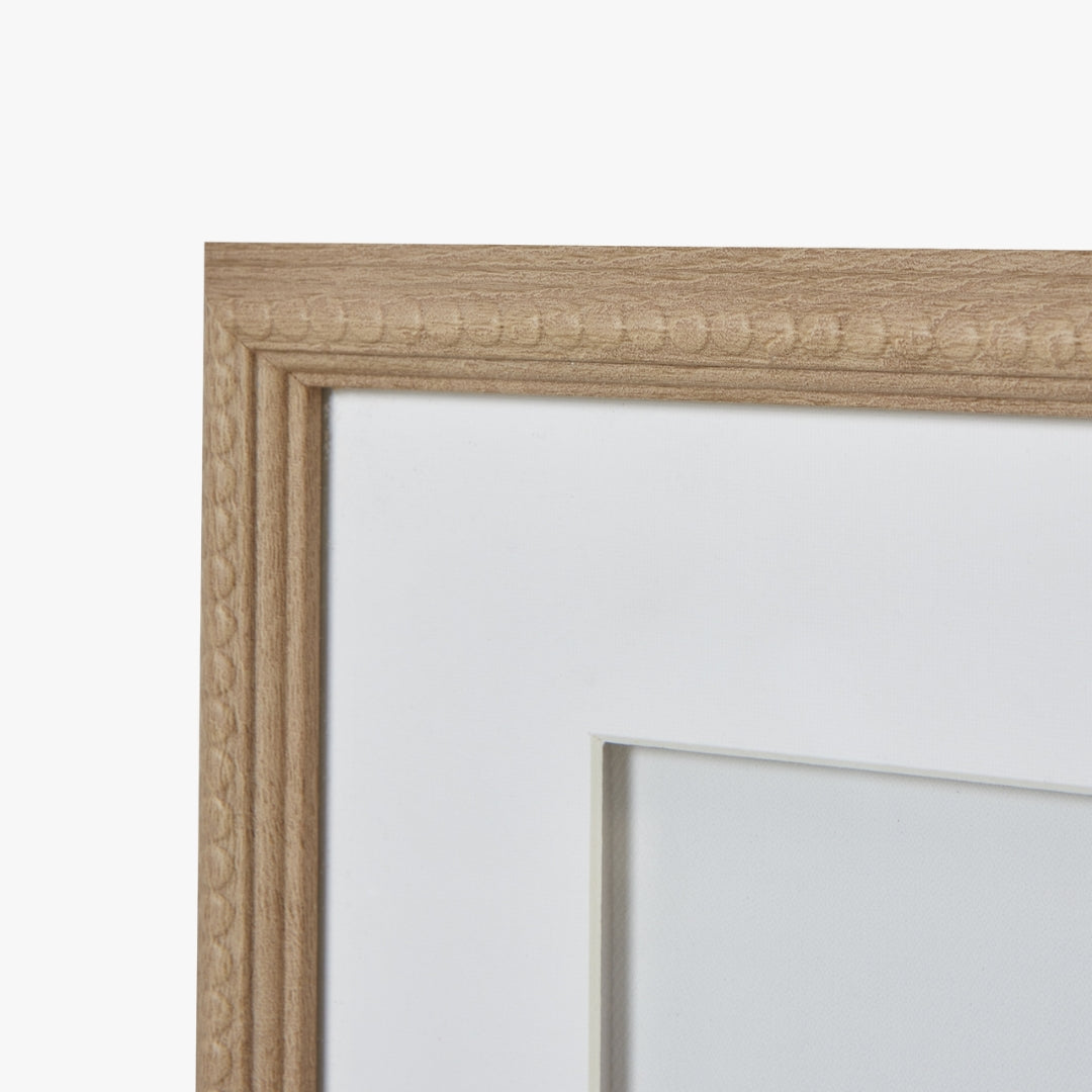 Atol Coral Art Mounted In Beaded Frame