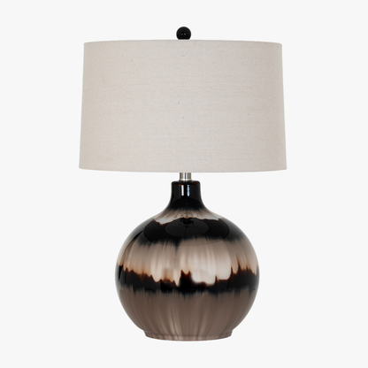 Sepia Shadows Table Lamp With Linen Shade