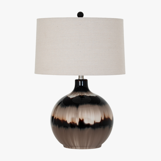 Sepia Shadows Table Lamp With Linen Shade