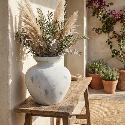 Darcy Antique White Vase