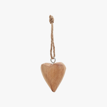 Pack Of 90 Wooden Heart Hanging Decorations