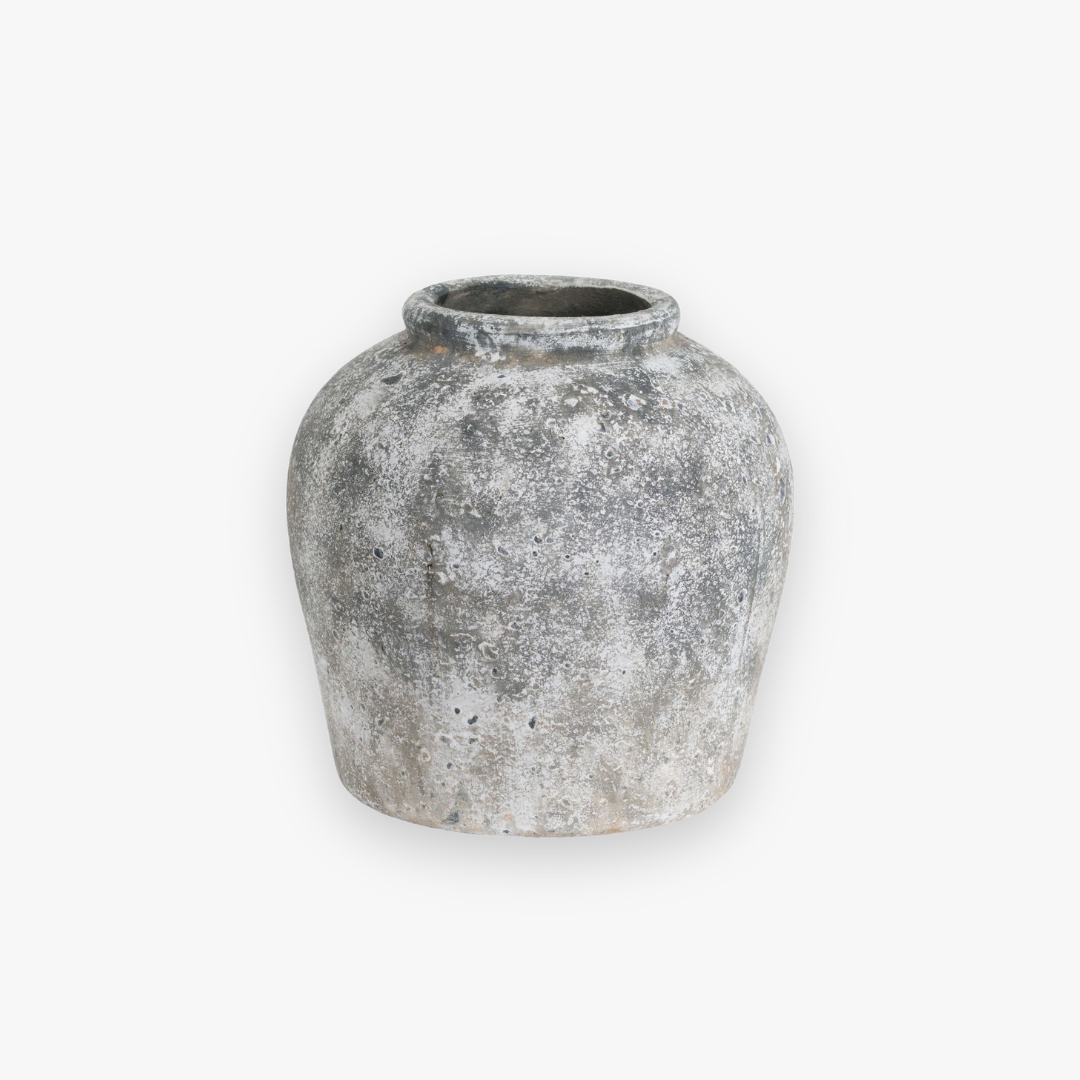 Aged Stone Ceramic Vase