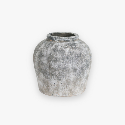 Aged Stone Ceramic Vase
