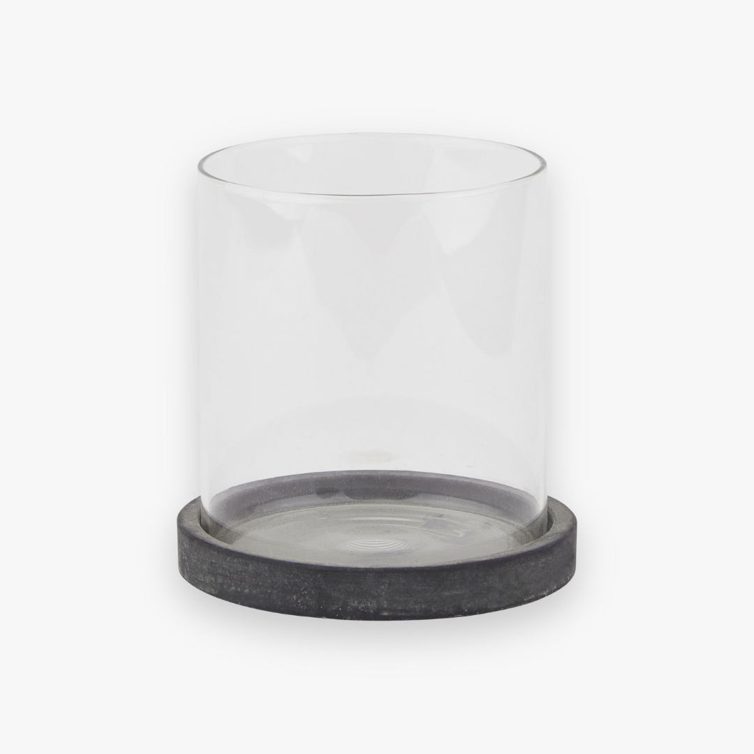Amalfi Grey Hurricane Lantern