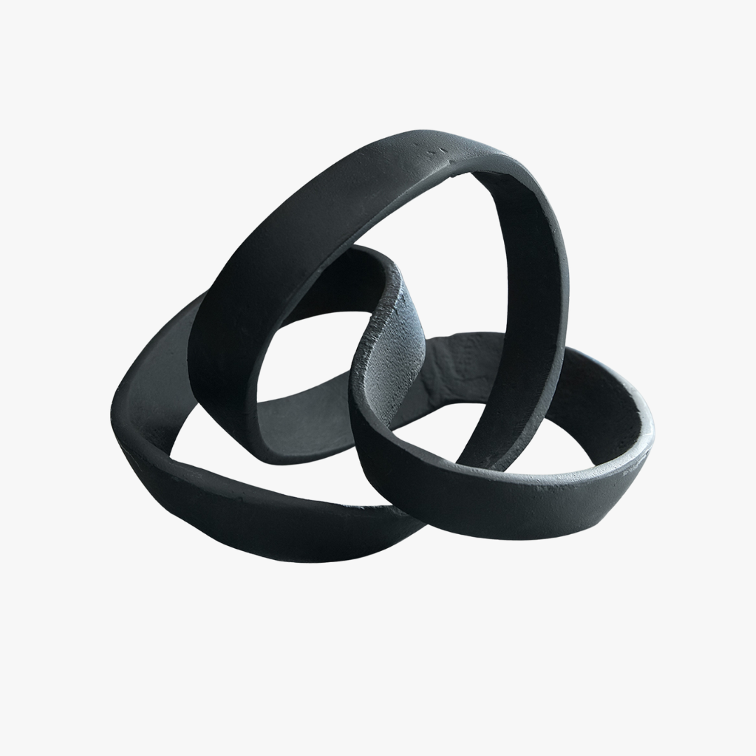 Black Cast Knot Ornament