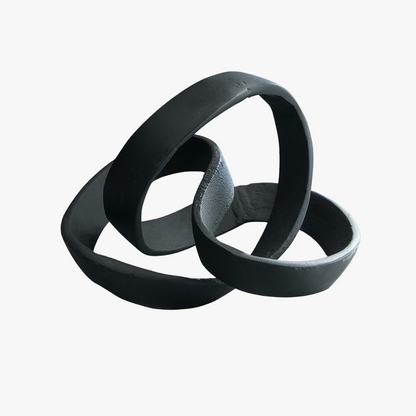 Black Cast Knot Ornament