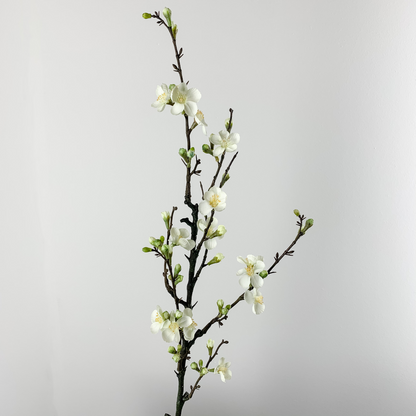 Faux Quince Blossom Branch