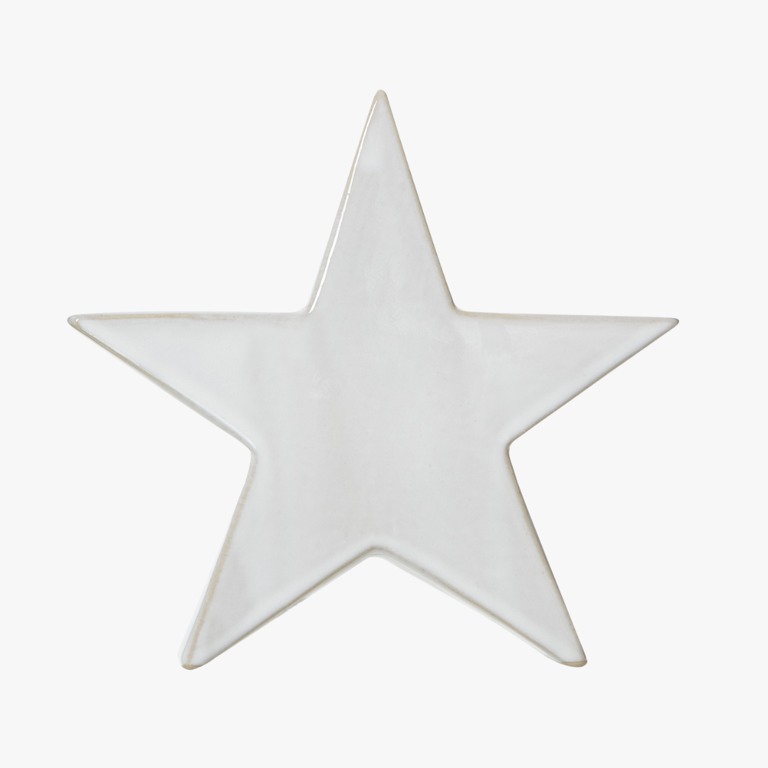 Large Ceramic Standing Star Decoration