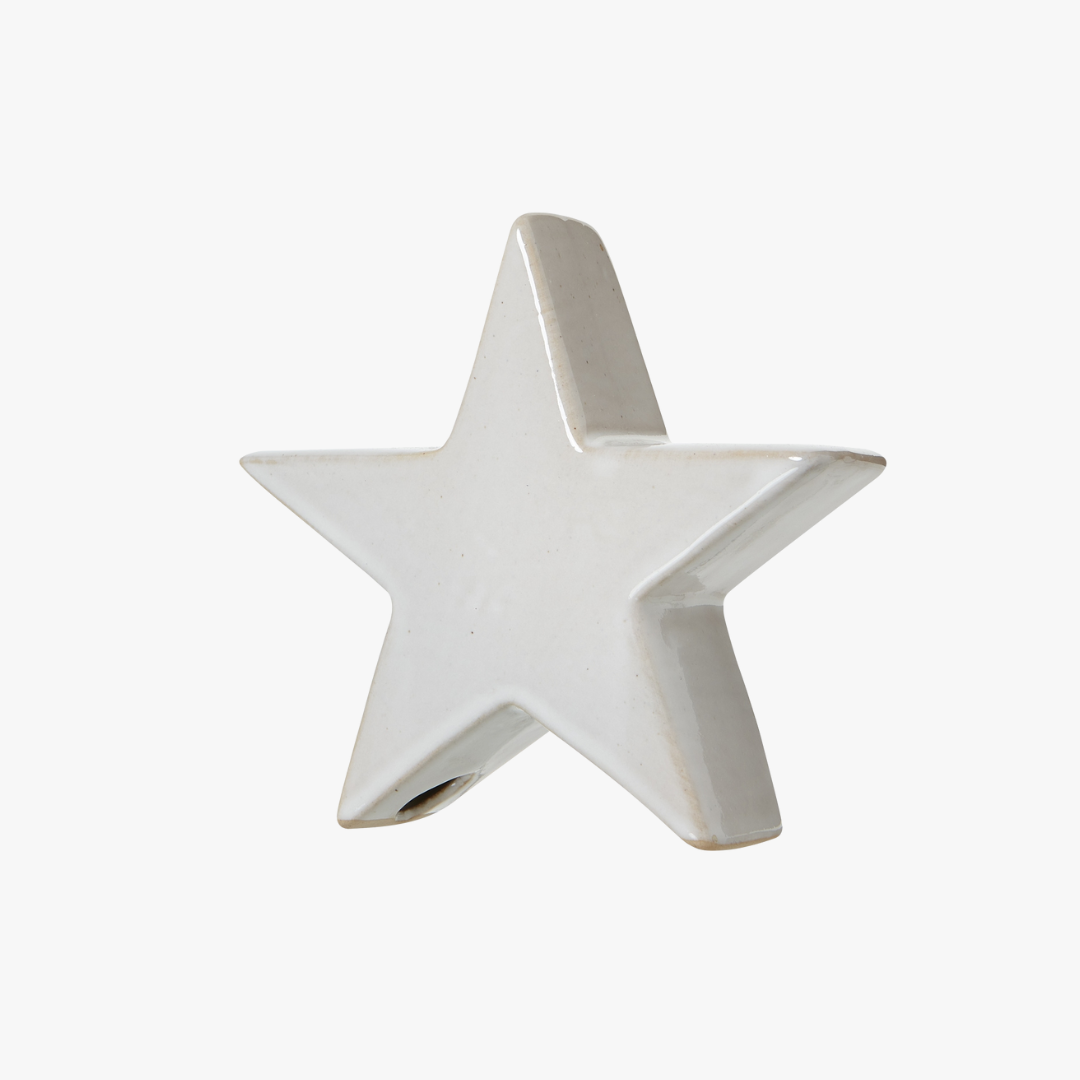 Medium Ceramic Standing Star Decoration